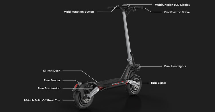 Raptor Pro Off-road Electric Adults 1600W Scooter For