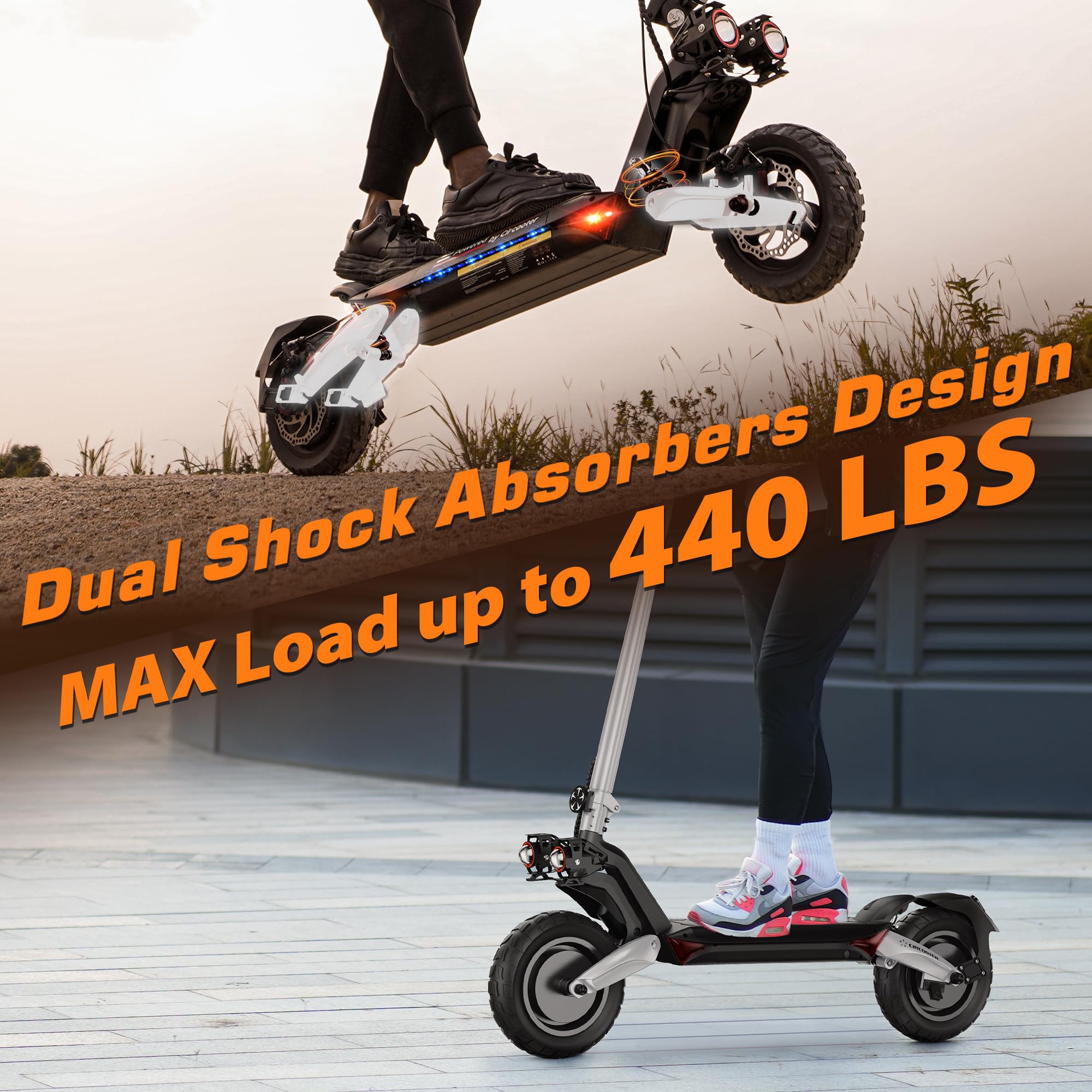 [1600W Dual Motor] CIRCOOTER Raptor Pro Off-Road  E-Scooter